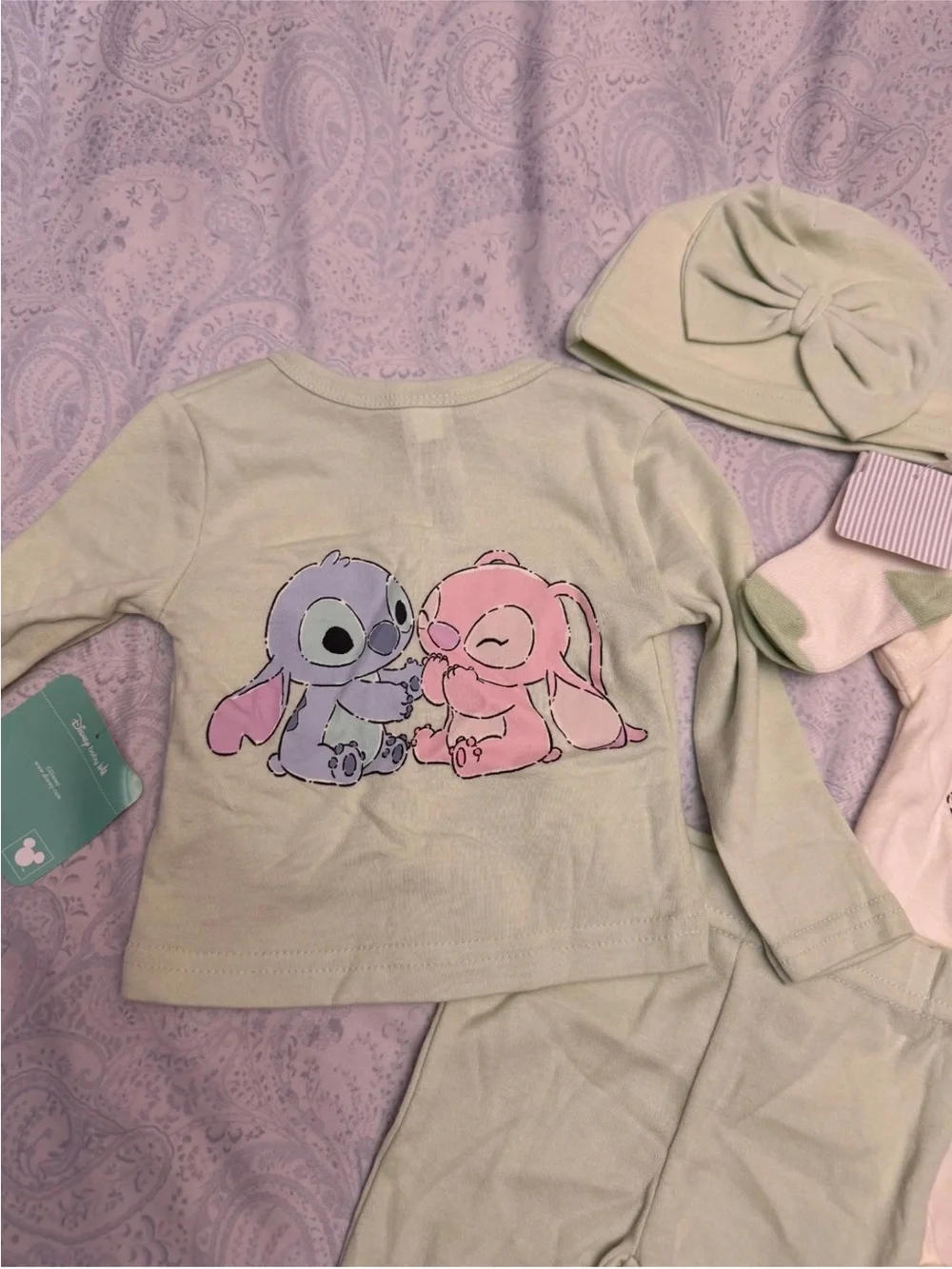 Disney Baby Stitch & Angel Infant 5 Piece Set